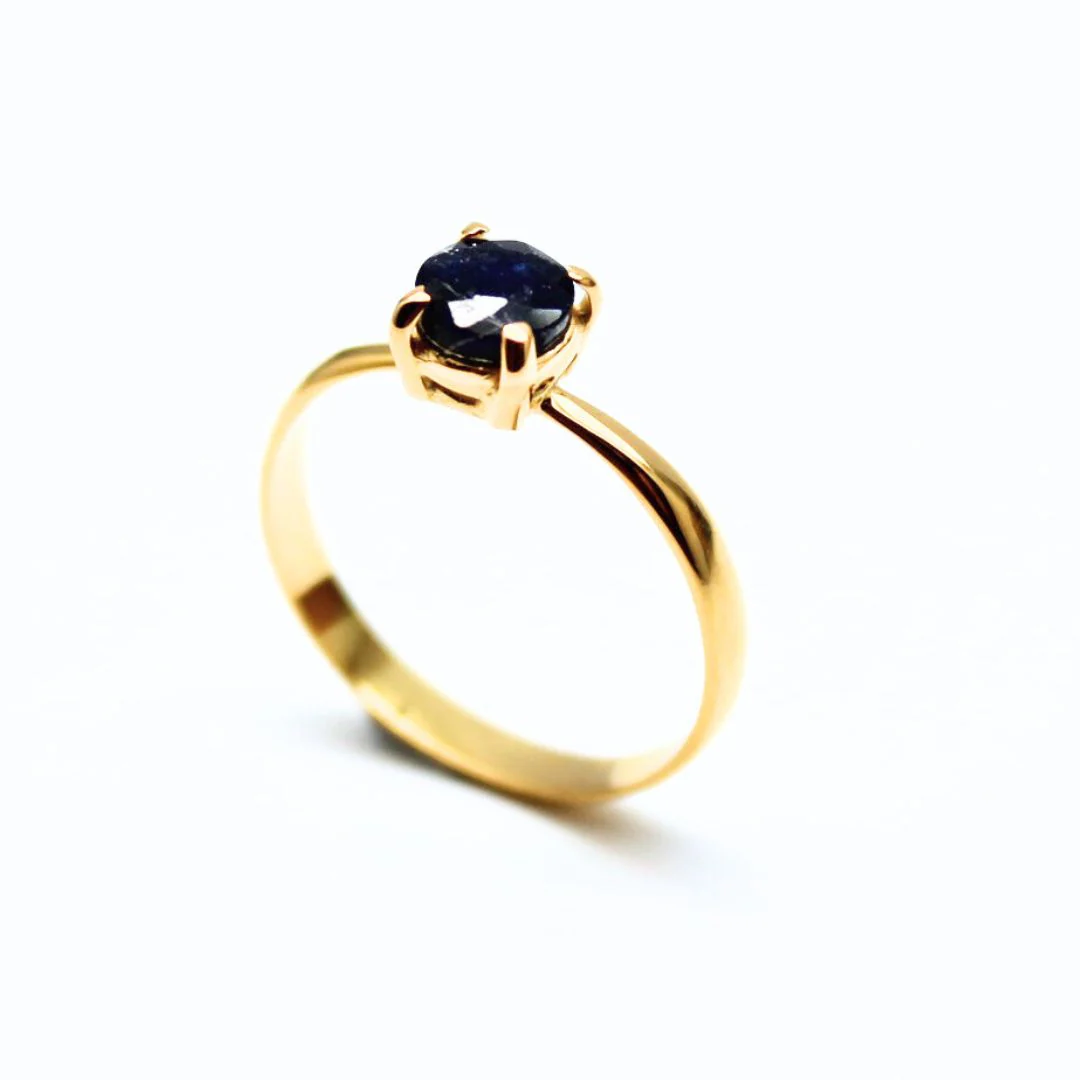 Safir ring i guld vermeil - Bild 2