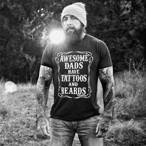 Tattoos and beards  t-shirt 5157