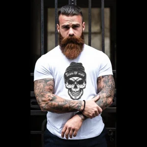 State skull rundhalsad t-shirt 5214