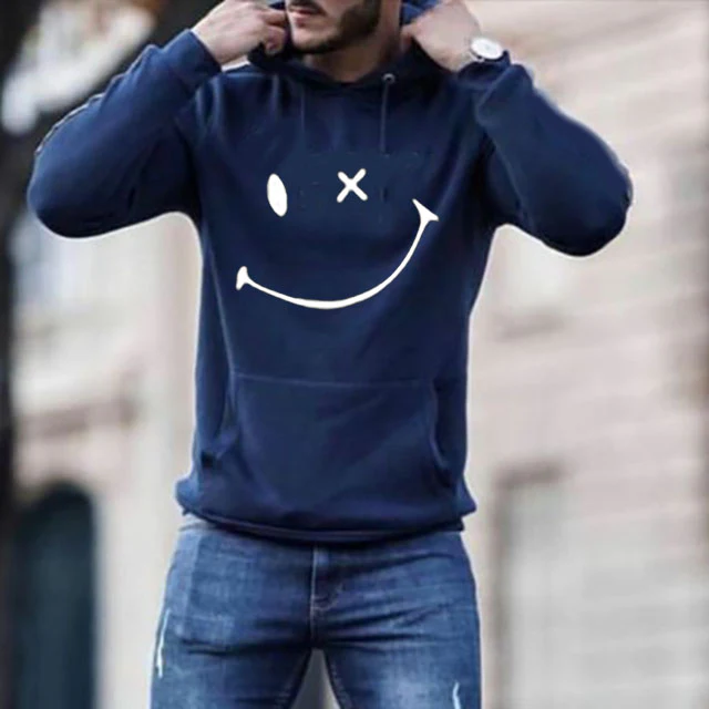 Smajl hoodie Navy 5238 - Bild 2