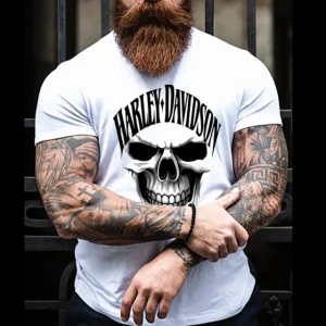 HD Skull rundhalsad t-shirt 5397
