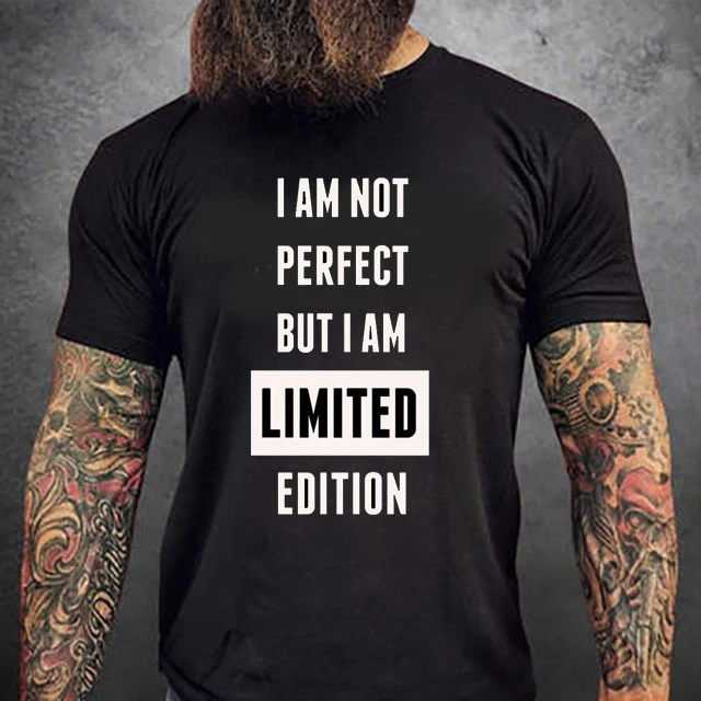 Limited Black rundhalsad t-shirt 5444 - Bild 2