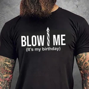 Blow me rundhalsad t-shirt 5604