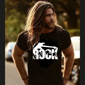Heavyweight Rock Crewneck T-shirt 5703