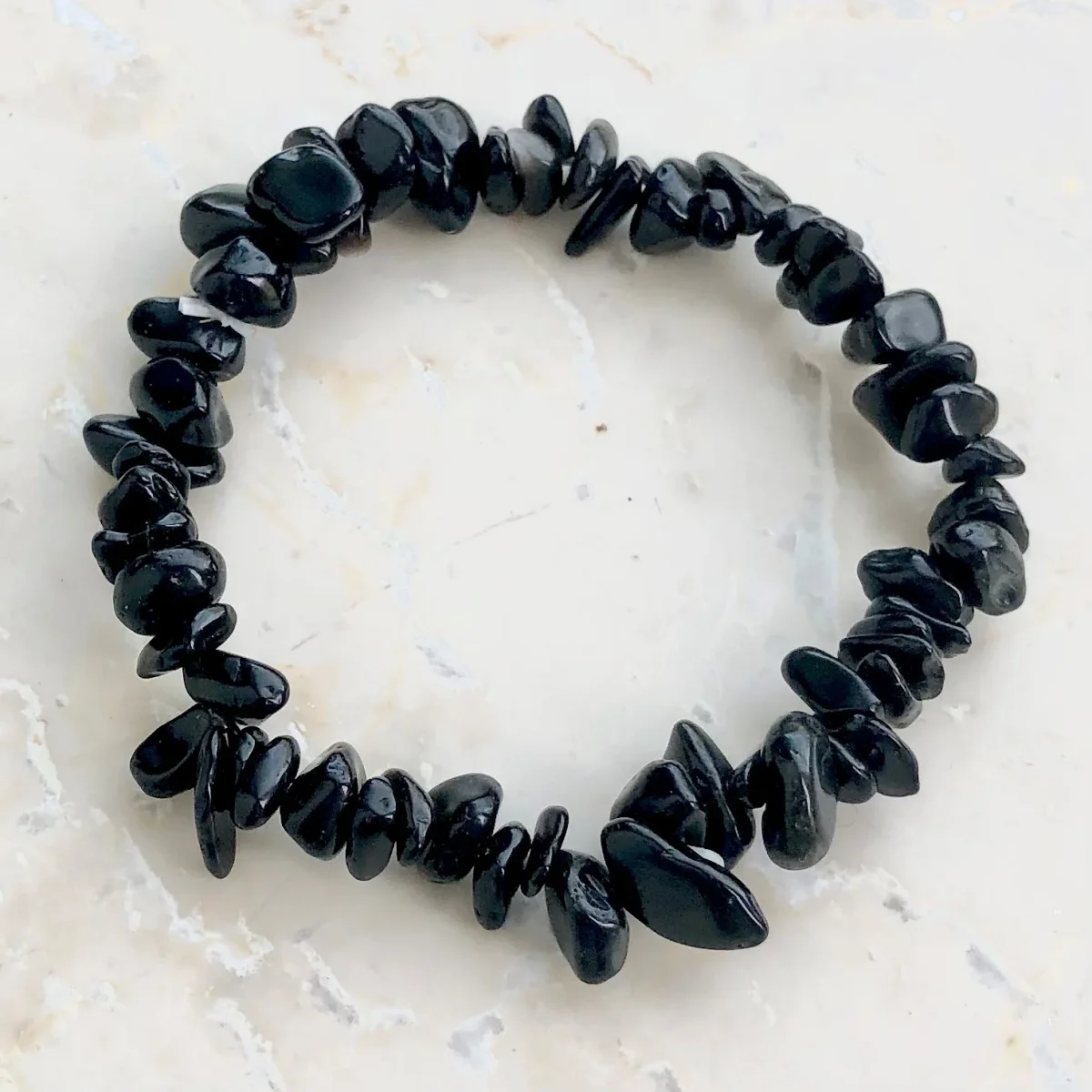 Obsidian chipsarmband - Bild 2