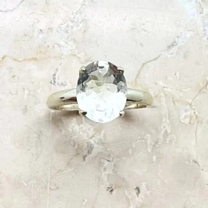 Bergkristall silverring i toppklass