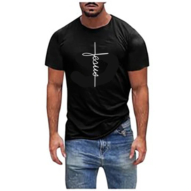 Jesuscross rundhalsad t-shirt 5056 - Bild 7