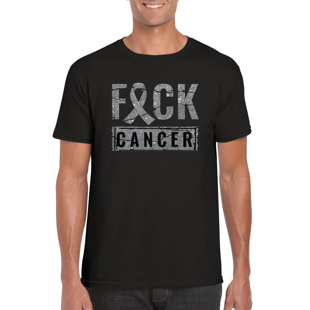Fxxx Cancer rundhalsad t-shirt 5494 - Bild 4