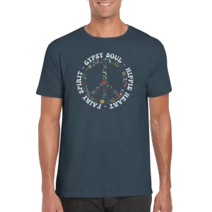 Hippie Heart rundhalsad t-shirt 5330