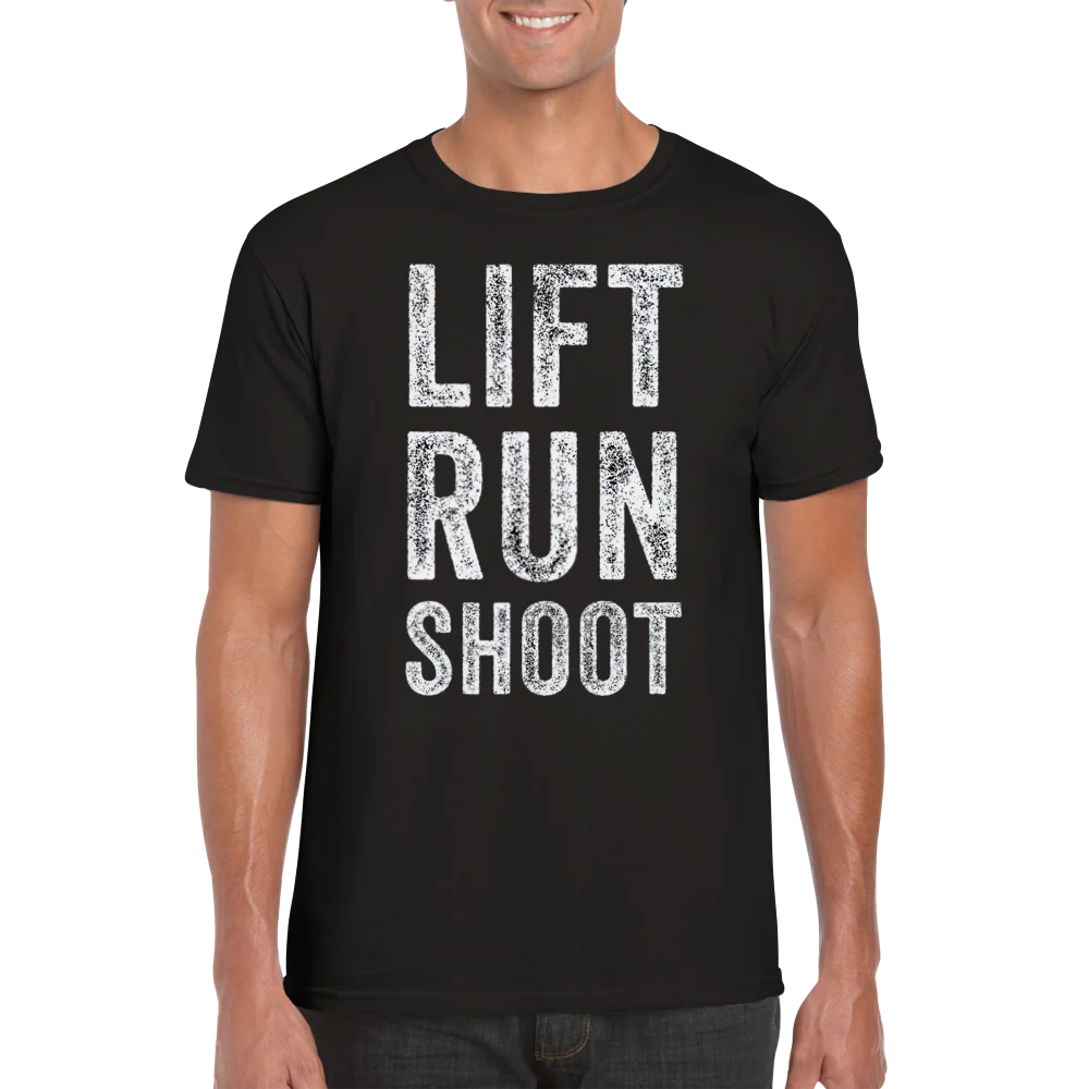 Lift Run Shoot svart t-shirt 5582-sv - Bild 5