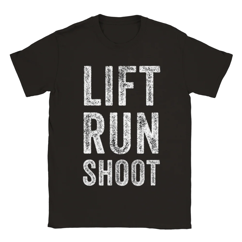 Lift Run Shoot svart t-shirt 5582-sv - Bild 6