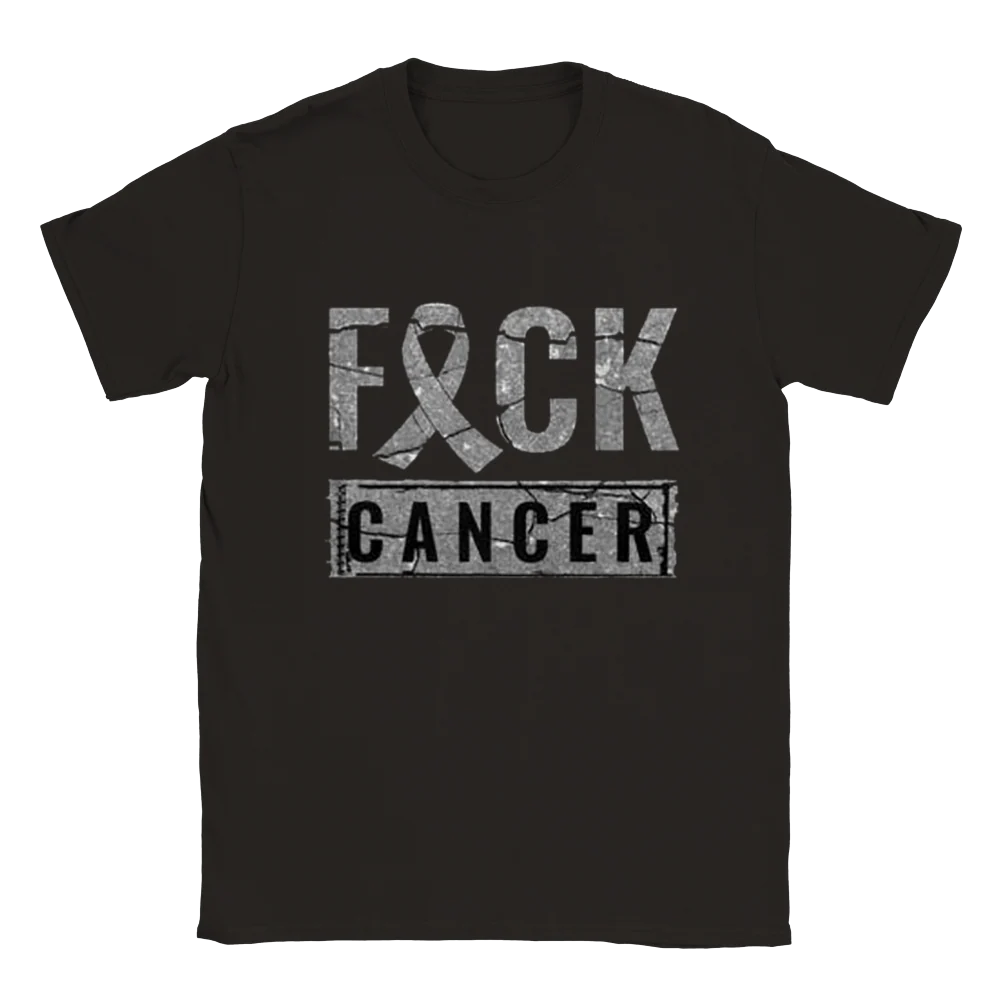 Fxxx Cancer rundhalsad t-shirt 5494 - Bild 3