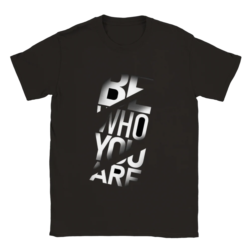 Be who you rundhalsad t-shirt 5473 - Bild 3